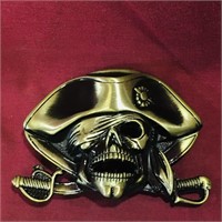 Skull Pirate Belt Buckle