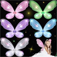 5 Pcs Fairy Wings Butterfly Wings Sparkly Fairy Wi