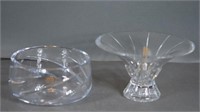 Cut Crystal Bowl & Compote