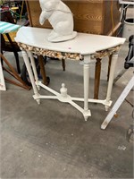 Nautical Shell Half Table