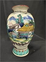 Japanese Porcelain Meiji Period 7-1/2" Vase