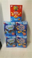 180g each 2 mini Oreo 2 mini chips ahoy 1 Ritz