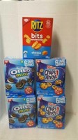 180g each 2 mini Oreo 2 mini chips ahoy 1 Ritz