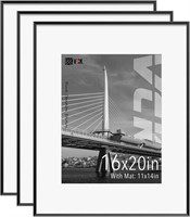 VCK Black 16x20 Picture Frame Metal  3 Pack