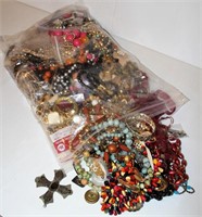 Large Bag of Jewelry Bits, Over 8.5 lbs, Sterling