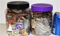 2 Tubs Filled w Jewelry-Over 6 lbs of Bits & Parts