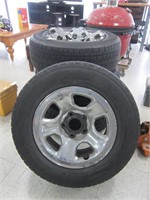 4 DODGE RAM TRUCK TIRES WITH RIMS-17"