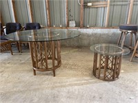 Glass-top tables