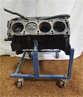 Ford 390 Engine Block w/ Stand
