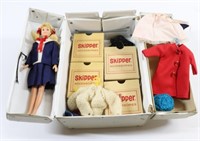 VINTAGE SKOOTER DOLL CASE WITH DOLL AND ACCESSORIE