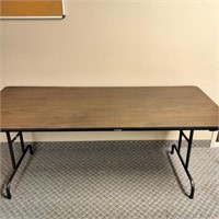 Wood Folding Table 72"x29"x30"     (R# 220)