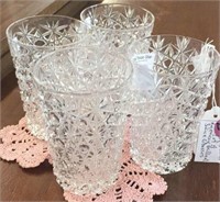 SET OF 4 AMERICAN BRILLIANT JUICE GLASSES