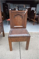 Small Oak Church Clergy Chair