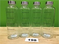 Room Essentials 34 oz Clear Water Bottle lot of 4