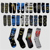 Batman & Robin Mens 15 days of socks size 6-12