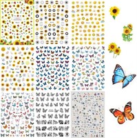 Butterfly Nail Art Stickers Water Transfer NailArt