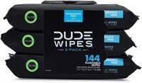 DUDE Wipes Flushable Wet Wipes Dispenser 3 Packs