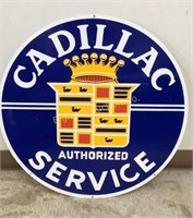 Vintage Metal Cadillac Service Sign