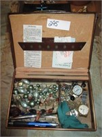 2 boxes of misc jewelry