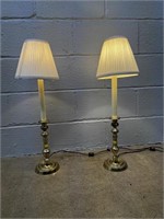 (2) Candlestick Table Lamps