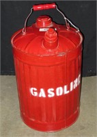 Painted Vtg Gas Can 15'h