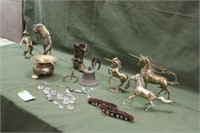 Brass Horse Statues
