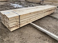 (50) 2" x 8" x 16' Rough Spruce Lumber