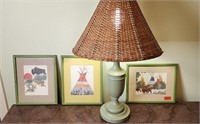 CHILDRENS NATIVE AMERICAN DECOR WITH LAMP