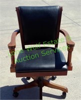 Wooden / Leather Office Chair