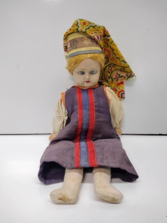 Antique Russian Bisque Doll