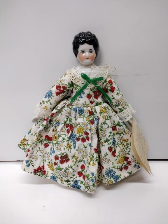 Vintage Porcelain China Head Doll