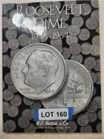 Complete Roosevelt Dime Book, 1946-1964 (49 Coins)