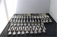 Partial Set of Sterling Silver Flatware by Wallace