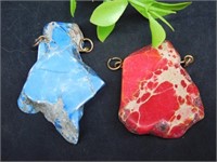 IMPRESSION JASPER PENDANTS ROCK STONE LAPIDARY SPE