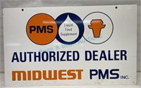 Double sided porcelain feed sign 24” x 40”
