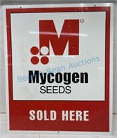 Double sided metal seed sign 30” x 36”