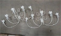 (2) Cute Metal Wall Candle Holders