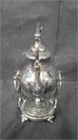 SILVERPLATED TEAPOT WITH WARMER