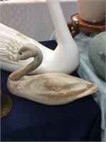 Small carved Swan