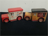 Two vintage 7X 3x 4-in Campbell's and Coca-Cola