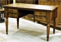 Louis Philippe Style Walnut Desk.