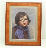Crying Boy Art Print by artist Giovanni Bragolin