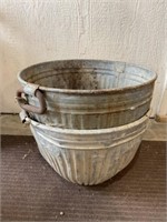 Two bushel baskets