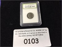 COIN 1941 JEFFERSON NICKEL SLABBED