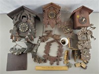 Vintage Cuckoo Clock Parts