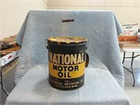 National Motor Oil Can