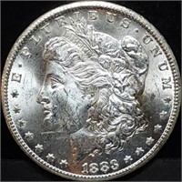 1883-CC Morgan Silver Dollar Gem BU Carson City