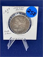 1889-O Morgan Silver Dollar Very Fine