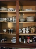Set of dishes and misc. items