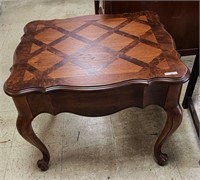 Checkered Top End Table